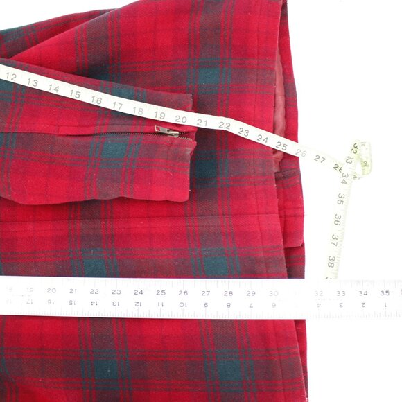 Vintage Banana Republic Mackinaw cruiser jacket Mens Medium Red Plaid Wool Blend - Picture 8 of 13